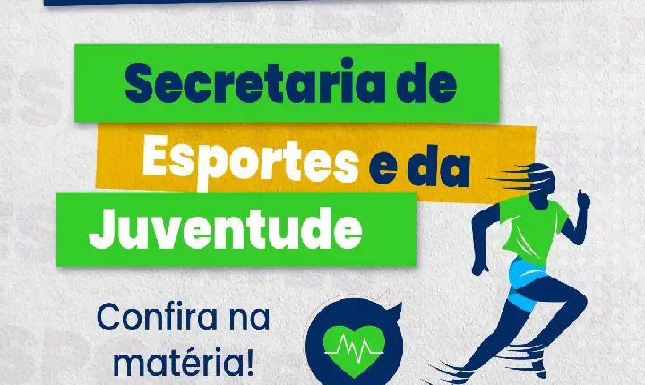 informativos da Secretaria de Esportes e da Juventude para o mês de maio